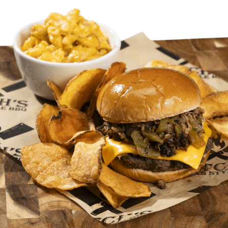 Thursday Green Chili Brisket Cheeseburger Special